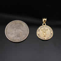 Real 10K Gold Religious Hallelujah Charm