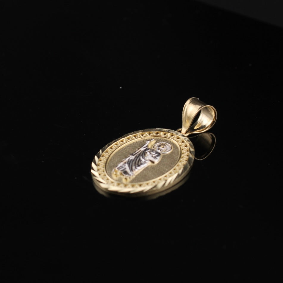 Real 10K Gold San Judas Pendant
