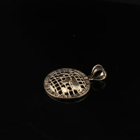 Real 10K Gold World Is Yours Pendant Small