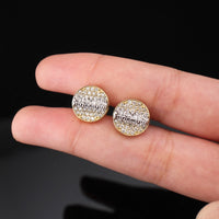 Real 10K Gold Diamond Last Supper Studs