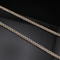 Colgante y cadena de oro de 10K auténtico con diamante "Boss Lady"