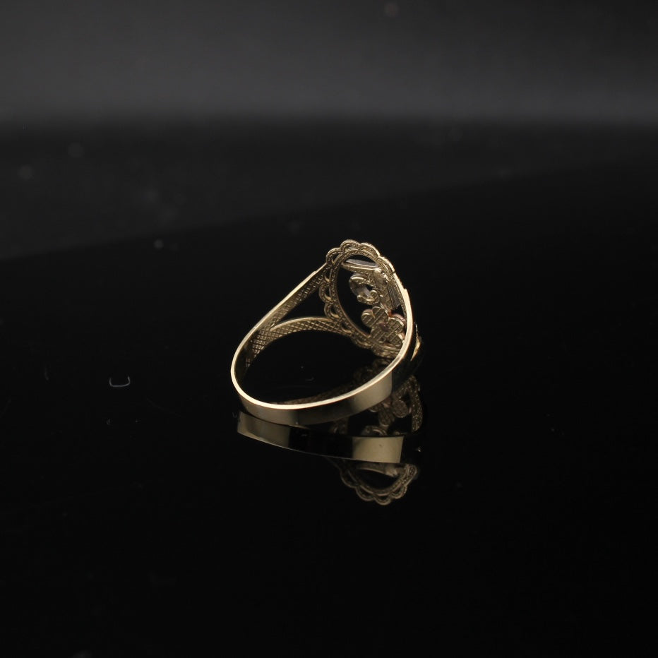Anillo de Quinceañera de Oro 10K auténtico