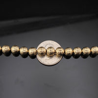 Real 10K Gold Beaded Ball Bracelet