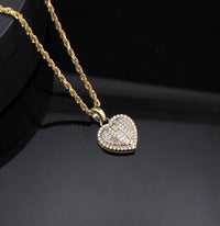Real 10K Gold Heart Shaped Pendant