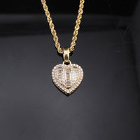 Real 10K Gold Heart Shaped Pendant