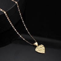 Real 10K Gold Nugget Heart with Chain