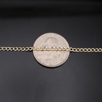 Real 10K Gold 2.5mm Cuban Chain