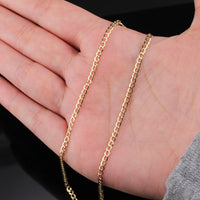 Real 10K Gold 2.5mm Cuban Chain