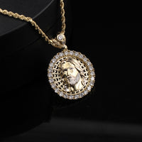 Real 10K Gold Jesus Pendant & Chain