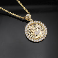 Real 10K Gold Jesus Pendant & Chain
