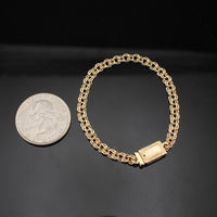 Pulsera Chino para Bebé de Oro de 10K auténtico