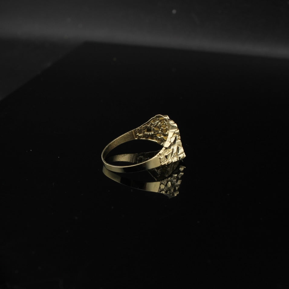 10K Real Gold Virgin Mary Nugget Ring - alternate view - ICEbyAK