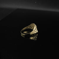 10K Real Gold Virgin Mary Nugget Ring - alternate view - ICEbyAK