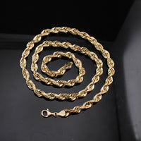 Cadena de oro macizo de 10 quilates
