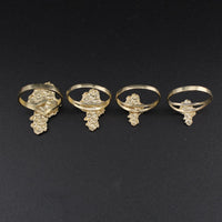 Real 10K Gold Nugget Shape Ring