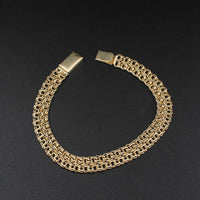 Pulseras Chino de oro de 10K auténtico