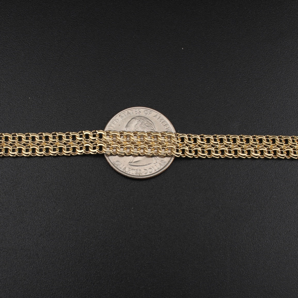 Pulseras Chino de oro de 10K auténtico