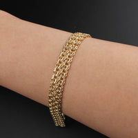 Pulseras Chino de oro de 10K auténtico