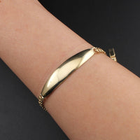 Pulsera Chino de Oro de 10K auténtico