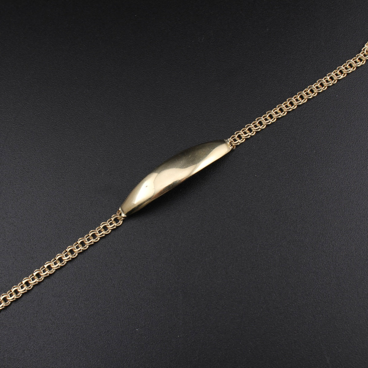 Pulsera Chino de Oro de 10K auténtico