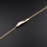 Pulsera Chino de Oro de 10K auténtico