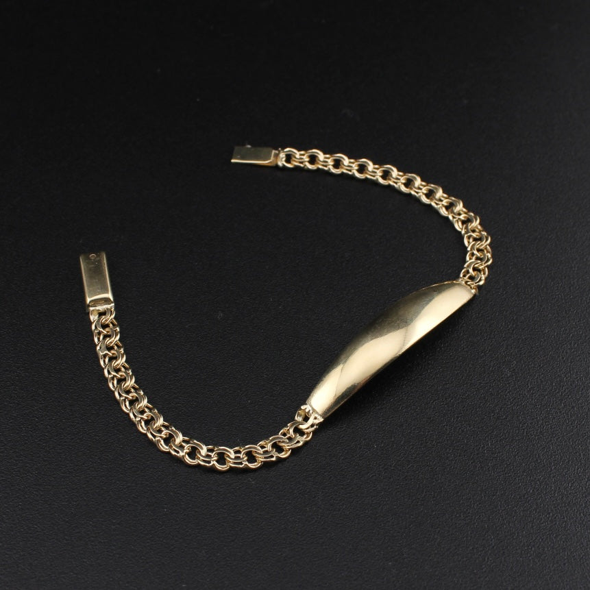 Pulsera Chino de Oro de 10K auténtico