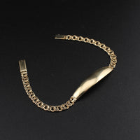 Pulsera Chino de Oro de 10K auténtico