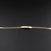 Pulsera Chino de Oro de 10K auténtico