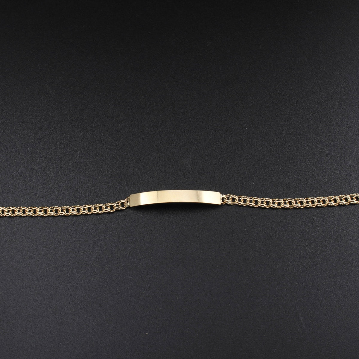 Real 10K Gold Chino ID Bracelet