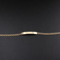 Real 10K Gold Chino ID Bracelet