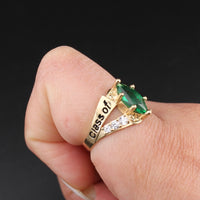 Real 14K Gold Emerald Class of 2026 Ring