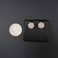 Pendientes de hombre de oro de 10K auténtico con diamantes de 2.59 CTW