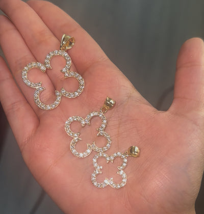 10K Gold Clover Pendant