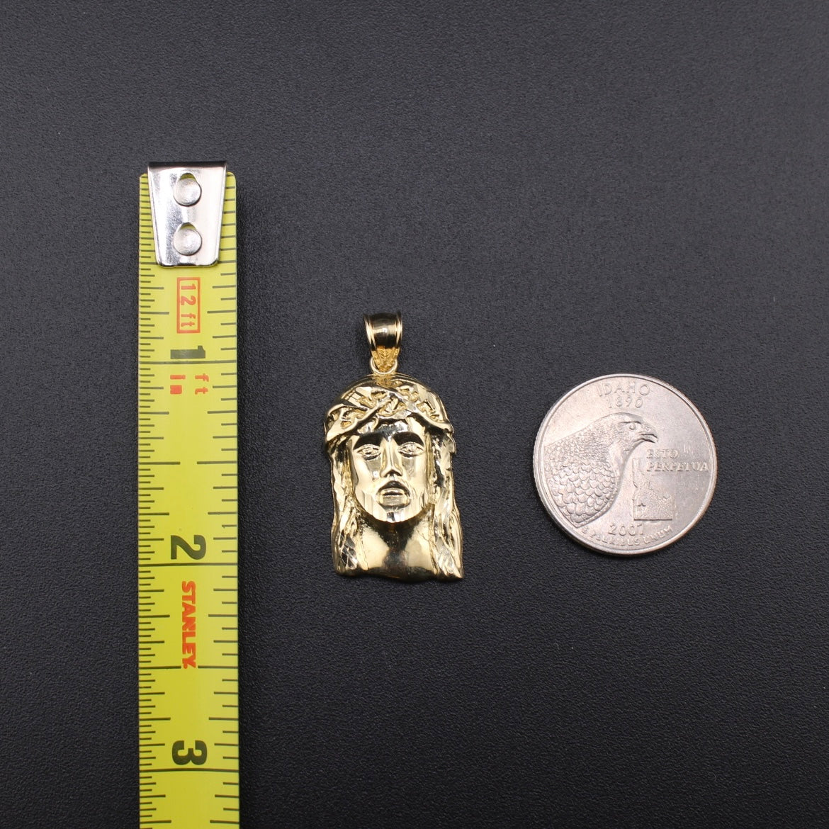 Real 10K Gold Jesus Face Pendant