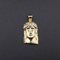 Real 10K Gold Jesus Face Pendant