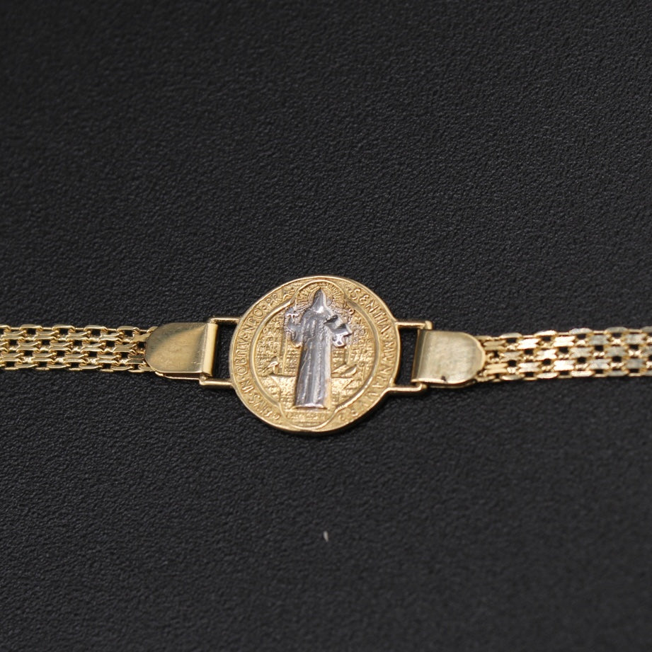 Real 10K Gold Coin Bracelet