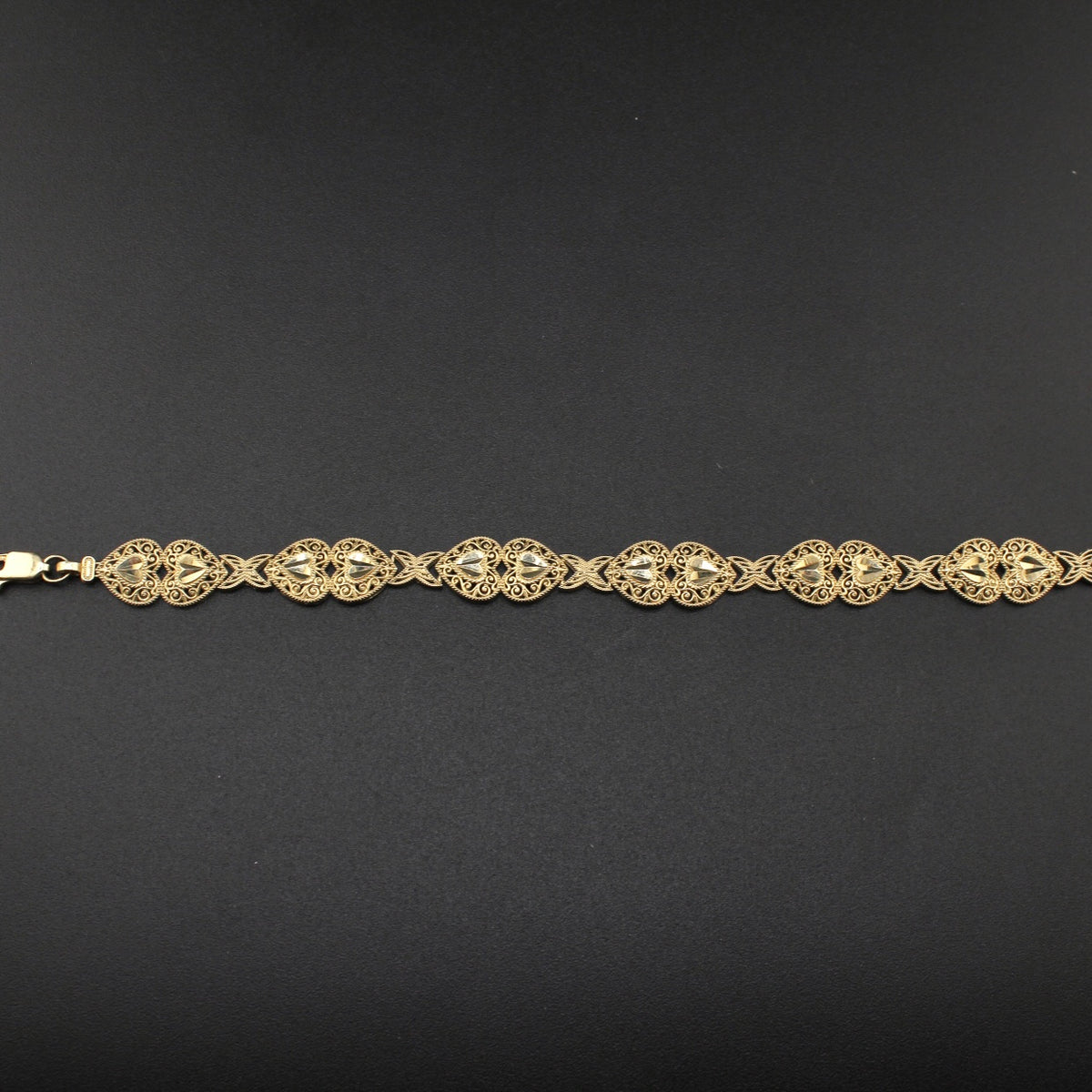 Real 10K Gold Womens Bracelet