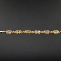 Real 10K Gold Womens Bracelet