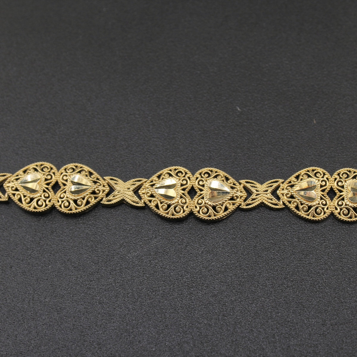 Real 10K Gold Womens Bracelet