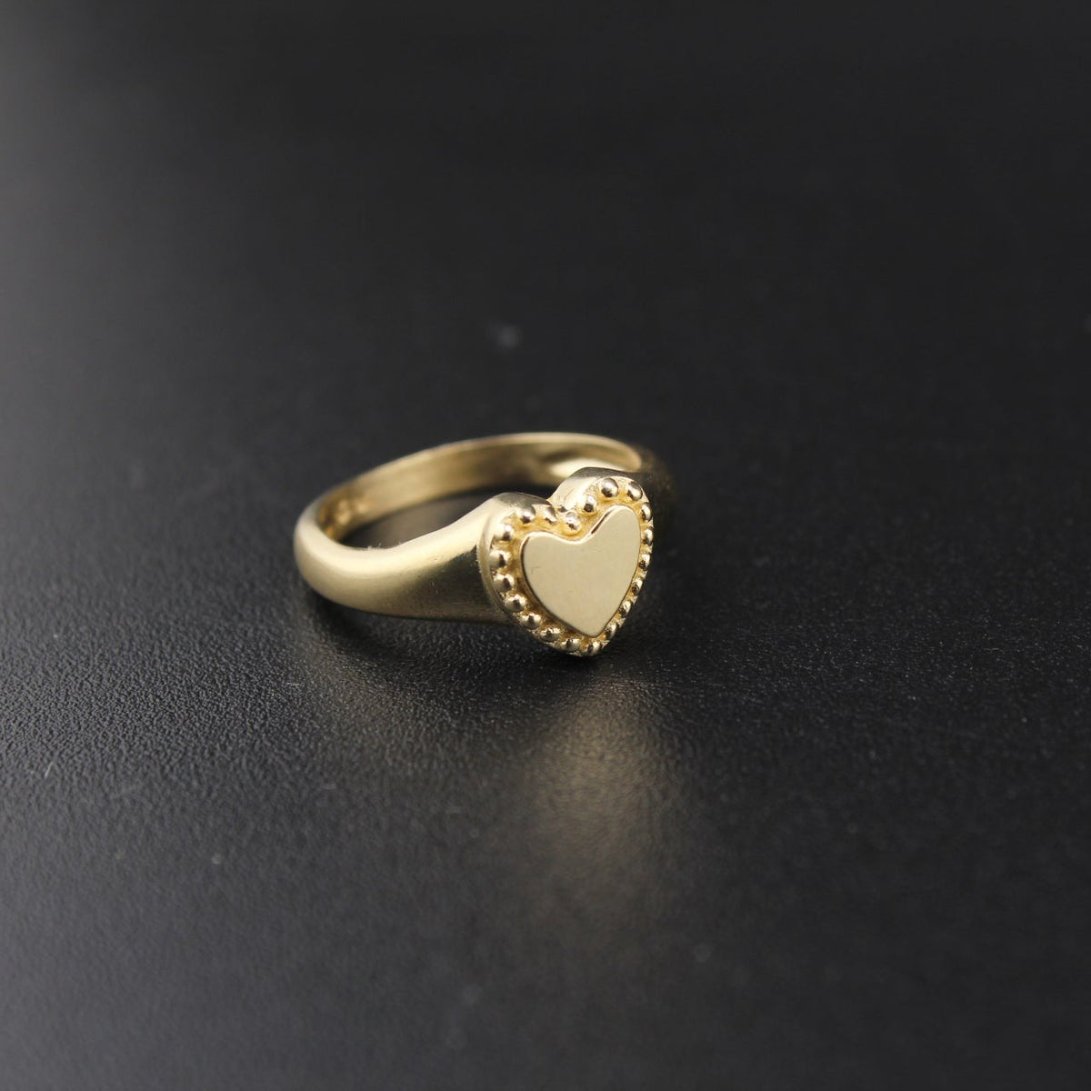 Real 10K Gold Heart Ring