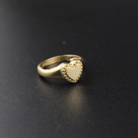 Real 10K Gold Heart Ring