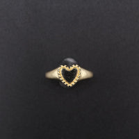 Real 10K Gold Heart Ring