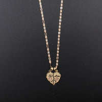 10K Heart Te Amo Pendant with Chain - detail view - ICEbyAK