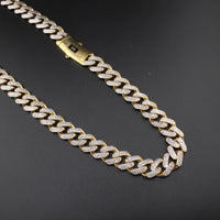 Real 10K Gold Cuban Monoco Chain