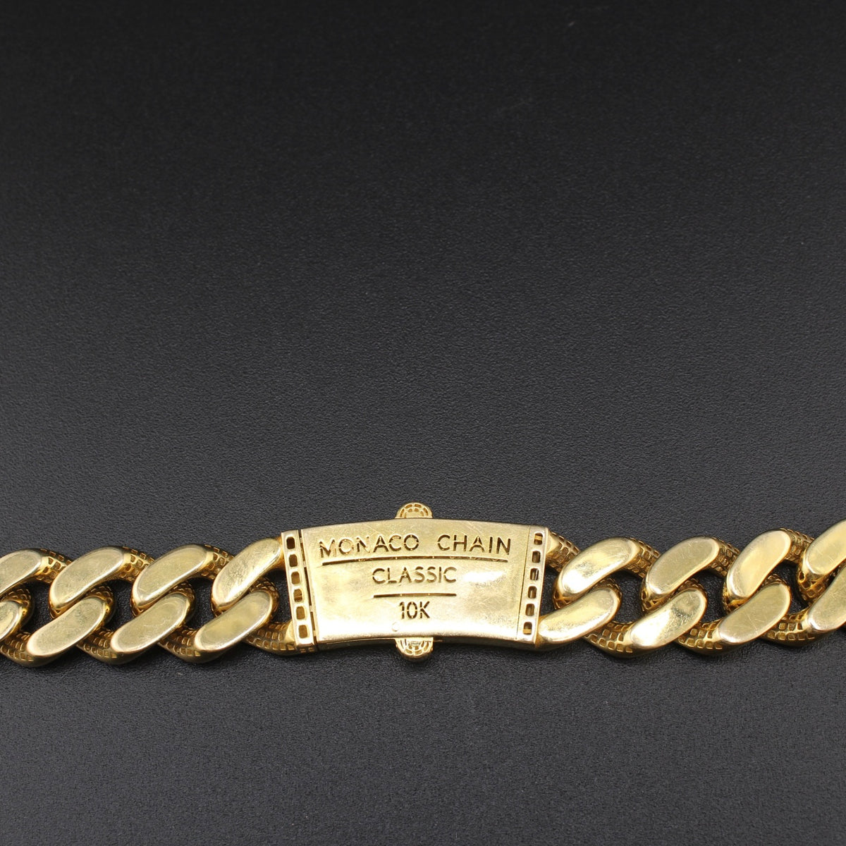 Real 10K Gold Cuban Monoco Chain