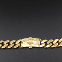 Real 10K Gold Cuban Monoco Chain