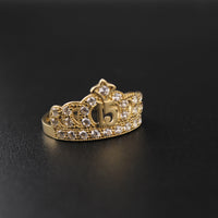 Anillo de Quinceañera de Oro 14K Auténtico