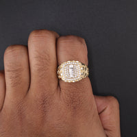 Real 10K Gold St. Jude Square Ring