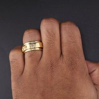 Anillo Giratorio Chino de Oro de 10K Auténtico