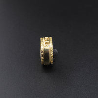 Anillo Chino Giratorio de Oro de 10K Auténtico